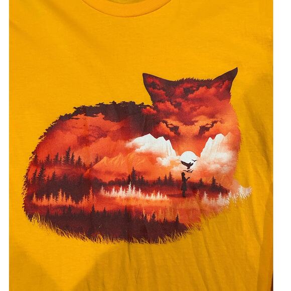 Gildan Other - GILDAN New Gold Fox Graphic T-Shirt Size L